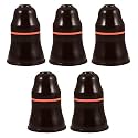 B22 Batten LED Electric Pendant Bulb Holder for Wall (Black, Pack of 5)