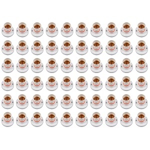 dlite polycarbonate modern b22 wall bulb holder socket  2 amp capacity  220-240 volt  brass quality  indoor outdoor use white pack of 60