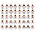 Dlite Polycarbonate Modern B22 Wall Bulb Holder Socket | 2 Amp Capacity | 220-240 Volt | Brass Quality | Indoor Outdoor Use White (Pack of 40)