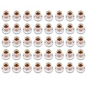 Dlite Polycarbonate Modern B22 Wall Bulb Holder Socket | 2 Amp Capacity | 220-240 Volt | Brass Quality | Indoor Outdoor Use White (Pack of 40)