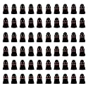 Pendant Bulb Holder for Wall, B22 Batten Lamp Holder for Led/Electric Bulb for Home (Black, Pack of 60)