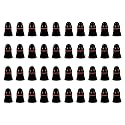 Pendant Bulb Holder for Wall, B22 Batten Lamp Holder for Led/Electric Bulb for Home (Black, Pack of 40)