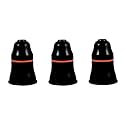 Pendant Bulb Holder for Wall, B22 Batten Lamp Holder for Led/Electric Bulb for Home (Black, Pack of 3)