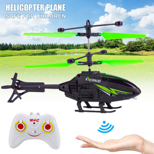 durazo gravity sensor rc helicopter with safety sensor and 3d light - pack of 1 black blue