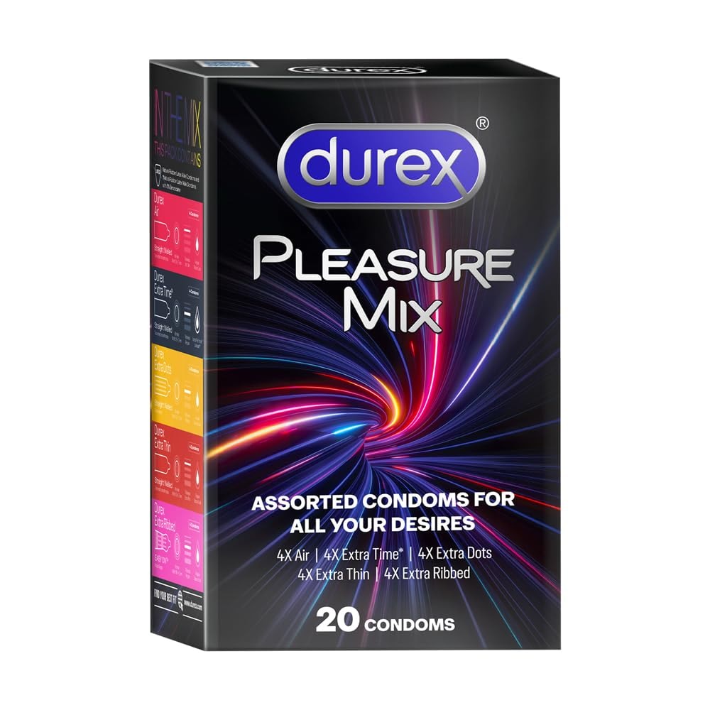 Durex 5 in 1 Pleasure Pack | Assorted Condoms | 20 units - Price History