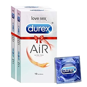 durex air condoms for men - 10 count pack of 2 suitable for use with lubes amp toys amp durex air condoms for men - 10 count  suitable for use with lubes amp toys
