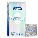 Durex Air Condoms for Men - 10 Count (Pack of 2) |Suitable for use with lubes &amp; toys &amp; Durex Invisible Super Ultra Thin Condoms for Men - 10 Count