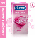 DUREX Extra Thin Bubblegum Flavoured, For Men, Women, Girl, Natural Rubber Latex� Condom
