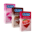 DUREX Strawberry Chocolate Bubblegum Extra Thin� Combo For Men, rubber latex Condom (Set of 3, 36 Sheets)