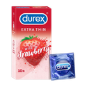 DUREX Extra Thin Wild Strawberry Flavored Condom