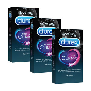 durex mutual climax for men women dotted with delay lubricant natural rubber latex condom