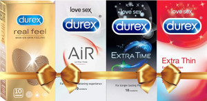 durex real feel  air extra time  extra thin condom