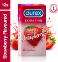 DUREX Strawberry Extra Thin� For Men, silcone lubricant, Natural rubber latex Condom