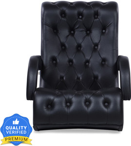 durian bid leatherette 1 seater rocking chairs finish color - black pre-assembled