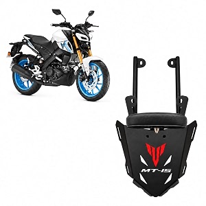 durior top rack for mt15 bike with red logo suitable for all model mt15 bikes withbackrest