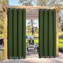 Duronet - Polyester Waterproof &amp; Sun Blockage Curtains with Top &amp; Bottom SS Eyelet Ideal Used for Outdoor Balcony &amp; Indoor Suitable for Door(Color-Militarygreen,Size-4.5X 9.5 Feet)(Pack of 1 Pcs)