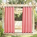 Duronet - Waterproof &amp; Sun Blockage Top &amp; Bottom Eyelete Outdoor Curtains (Sky Blue, 4.5 X 7.5 Feet, Polyester), 1 Piece Curtain