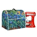 Dust Cover for Kitchen Aid Stand Mixer Cover Washable Small Appliance Cover Oil Painting Floral Cover Fits for 6-8 Quart Mixer Cover Kitchen Counter Appliance Decor Accessories