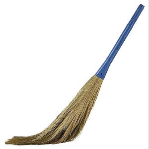 no-dust grass broom  4034 inch phool jhaadu  comfortable grip broomstick  sturdy bristles suitable for households  offices  commercial spaces  cleaning pack of 1