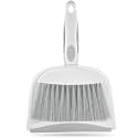 Dust pan, Small Broom and Dustpan Set, Mini Dustpan and Brush Set, Small Hand Broom with Dust Pan for Desk Table Cat Litter - Compact Hand Broom for Kitchen Counter Crumbs, RV Living Essentials (Gray)