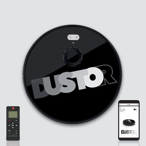 dustor bot x pro robotic vacuum cleaner 2880pa strong suction with 2-in-1 mopping and vacuum intelligent lidar technology lds navigation 2600mah battery app control wifi and digital remote cordless vacuum cleaner with 2 in 1 mopping and vacuum anti-bacterial cleaning reusable dust bag wifi connectivity black