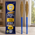DustOut Washable Broom Plastic Dry Broom Multicolor