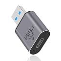 Duttek USB C Female to USB Male Adapter 10Gbps, 3.1 Gen 2, USB A to C Adapter Converter Support Bi-Directionalfor iPhone, MacBook, PC, Laptop, Charger, Power (1Pack)