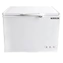 DUURA Chest Freezer Sub Zero Commercial Freezer with Split Top Double Locking Lids, Indoor or Outdoor Ready for Garage, Basement, Restaurant, Cafe, 7 Cu. Ft., White