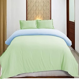 high thread count premium egyptian cotton 1000 tc 80x80 inch size duvet cover 1 piece duvet cover elegant sage and light blue solid color