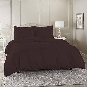 high thread count premium egyptian cotton 1000 tc single size 1 piece duvet cover elegant chocolate solid color duvet cover