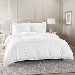 high thread count premium egyptian cotton 1000 tc queen size 1 piece duvet cover elegant white solid color duvet cover
