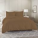 High Thread Count Premium Egyptian Cotton 1000 TC 90x95 Inch Size Duvet Cover 1 Piece Duvet Cover Elegant Taupe Solid Color