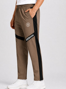 DUYOURA Colorblock Graphic Print Men Beige Track