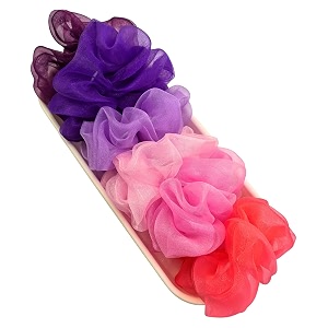 organza scrunchies for women gift hamper for women same colors as image
