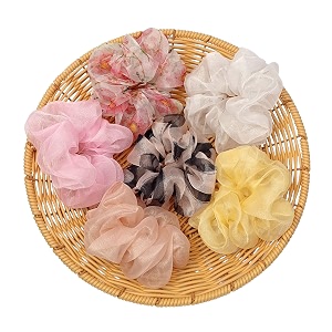 organza scrunchies for women gift hamper for women same colors as image