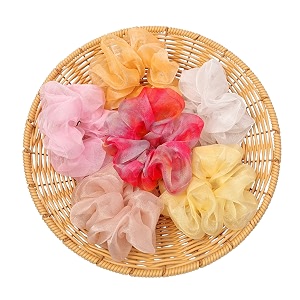 organza scrunchies for women gift hamper for women same colors as image