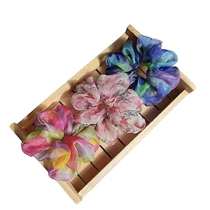 organza scrunchies for women gift hamper for women same colors as image