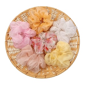 organza scrunchies for women gift hamper for women same colors as image