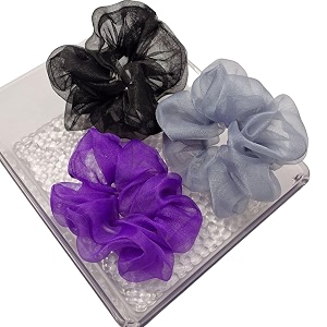organza scrunchies for women gift hamper for women same colors as image