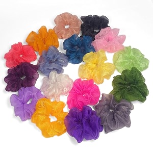 organza scrunchies for women gift hamper for women same colors as image
