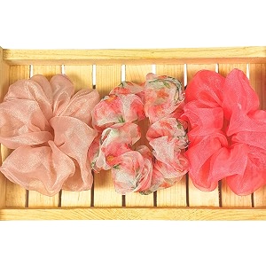 organza scrunchies for women gift hamper for women same colors as image