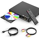 DVD Players for TV with HDMI,Plays All Regions and Formats,CD Player for Home,Support 1080P Video/CD/DVD/VCD/JPEG/USB, Remote, HDMI and RCA Cables Included