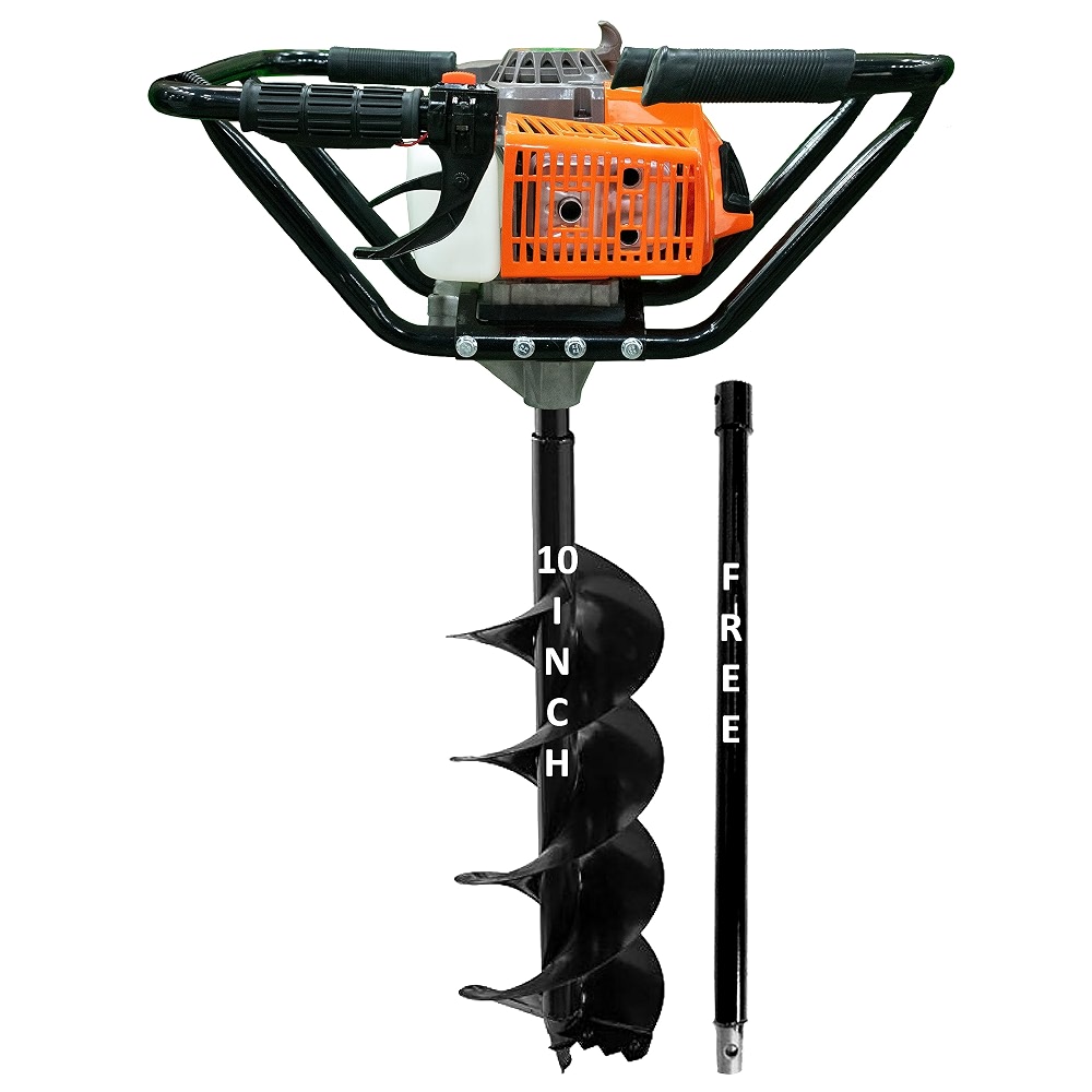 Deep Auger Digging Machine DVI 63CC Heavy Duty Earth Auger Machine with 2 Stroke Petrol Engine for ...