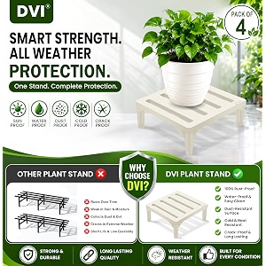 DVI Heavy Duty White Plant Stand