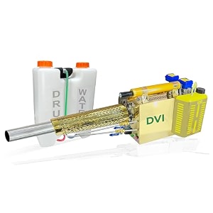 dvi high power thermal fooging machine with 48cc displacement  backpack fogging  with 2 in 1 self start option  use for pest control in office amp agriculture golden thermal fogging machine