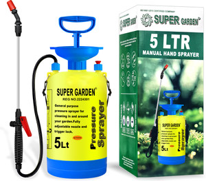 dvi super garden portable pressure sprayer with 5 litre tank capacity used for spray 5 l hand held sprayer