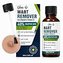 DVO 40% Salicylic Acid Wart Remover Liquid, Maximum Strength Wart Treatment for Common & Plantar Warts, Precision Brush Applicator for Hands and Feet, 30ml, Pack of 1