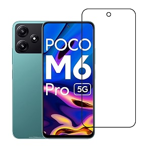dvtech screen protector compatible with xiaomi poco m6 pro  flexible tempered screen guard  flexible