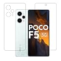 DVTECH® Front and Back Screen Protector Compatible with Xiaomi Poco F5 | Flexible Tempered Screen Guard | Flexible