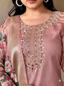 Dwarkesh Embroidered Kurta TrouserPant Dupatta Set